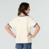 Kurzarm-Hemd für Mädchen mit Blumenmuster und «C»-Ringer-Schnitt (Kinder/Kleinkinder/Jugendliche)
