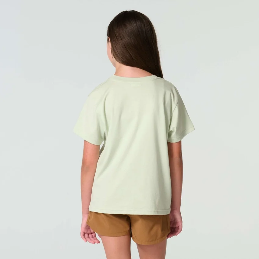 Kurzarm-Hemd mit Brusttasche für Mädchen (Kinder/Kleinkinder/Jugendliche)