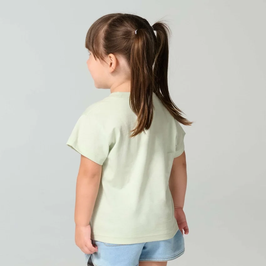 Kurzarm-Hemd mit Brusttasche für Mädchen (Kinder/Kleinkinder/Jugendliche)