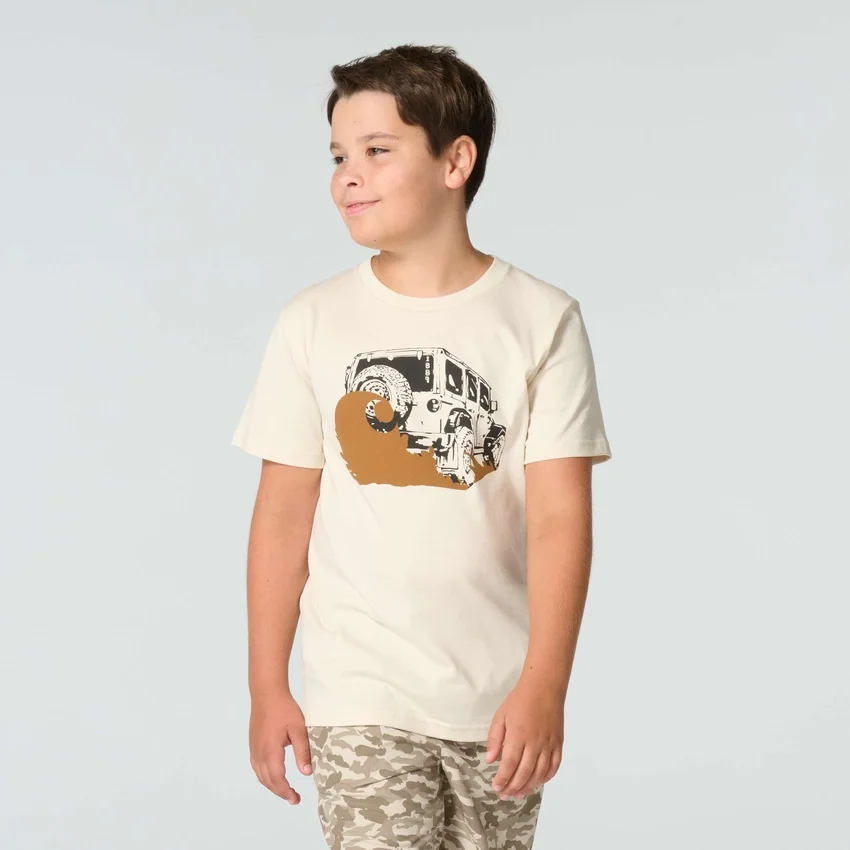 Kurzarm-T-Shirt für Jungen mit Fahrzeugmotiv (Kinder/Kleinkinder/Jugendliche)