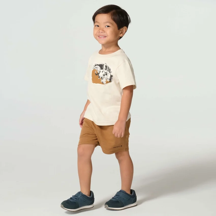 Kurzarm-T-Shirt für Jungen mit Fahrzeugmotiv (Kinder/Kleinkinder/Jugendliche)