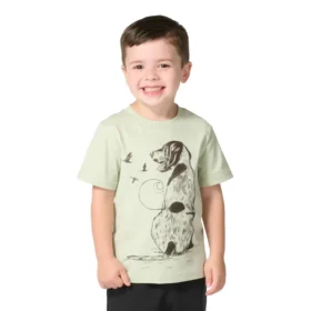 Kurzarm-T-Shirt für Jungen mit Hundemotiv (Kinder/Kleinkinder)