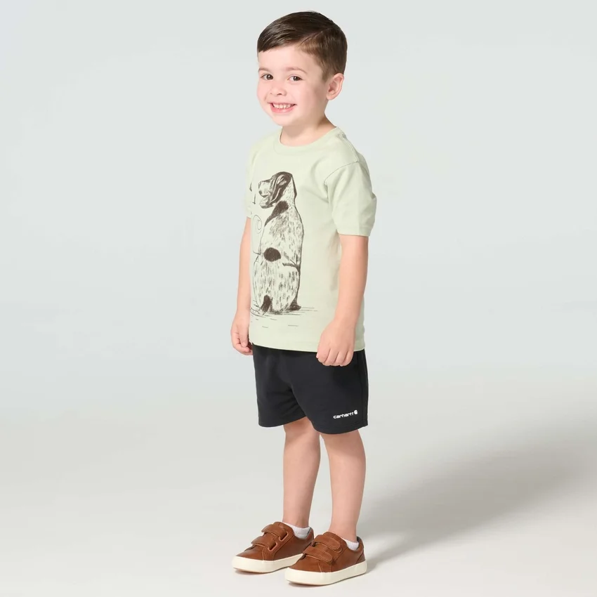 Kurzarm-T-Shirt für Jungen mit Hundemotiv (Kinder/Kleinkinder)