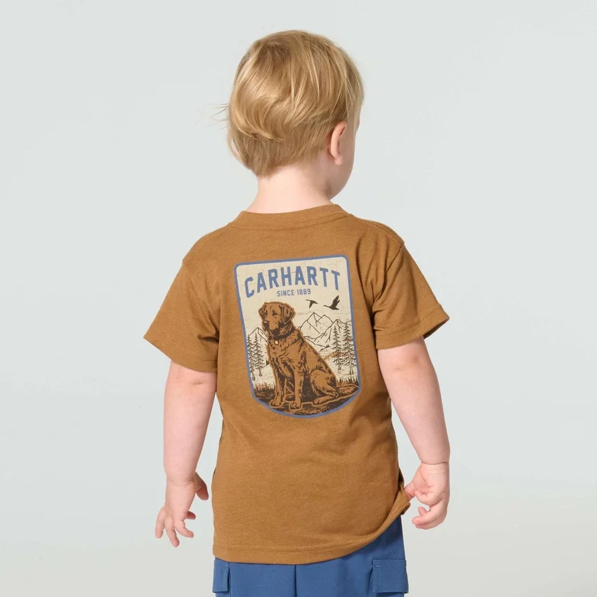 Kurzarm-T-Shirt für Jungen mit Hundemotiv (Kinder/Kleinkinder/Jugendliche)