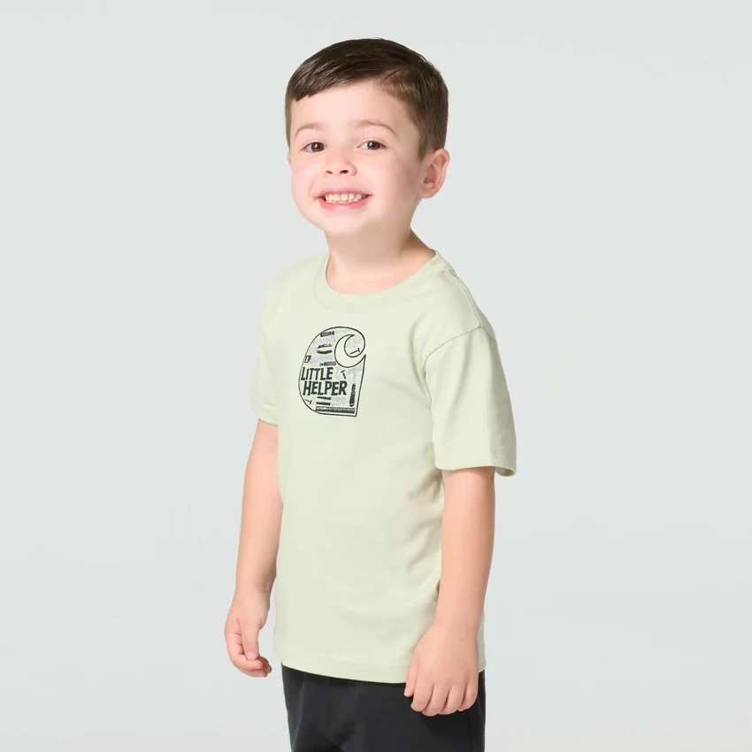 Kurzarm-T-Shirt «Little Helper» für Jungen (Kinder/Kleinkinder)