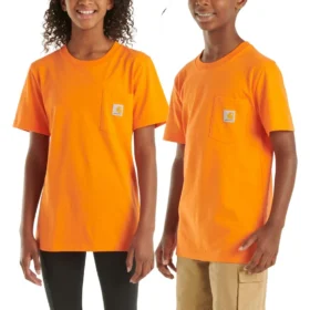 Kurzarm-T-Shirt mit Tasche für Kinder (Kleinkinder/Kinder/Jugendliche)