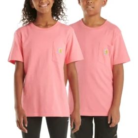 Kurzarm-T-Shirt mit Tasche für Kinder (Kleinkinder/Kinder/Jugendliche)