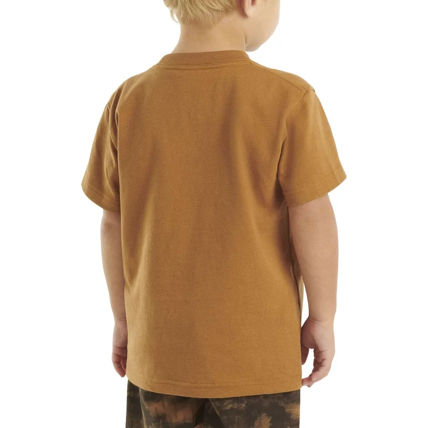 Kurzarm-T-Shirt mit Tasche für Kinder (Kleinkinder/Kinder/Jugendliche)