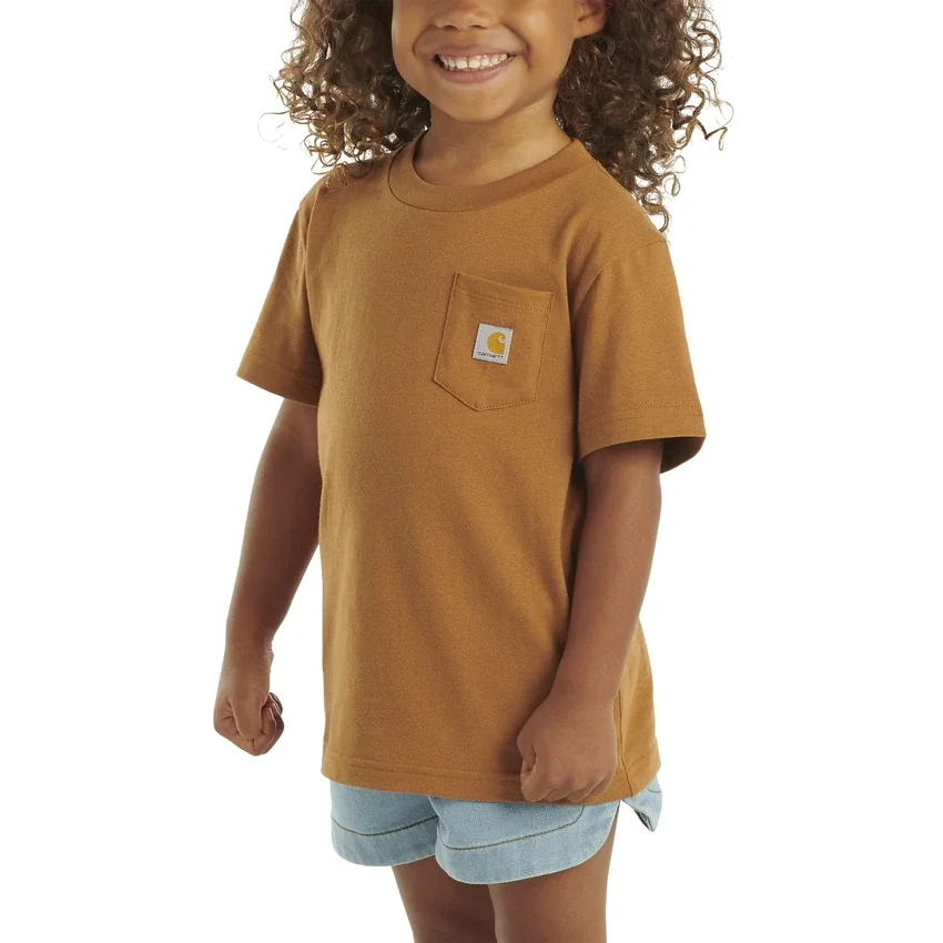 Kurzarm-T-Shirt mit Tasche für Kinder (Kleinkinder/Kinder/Jugendliche)