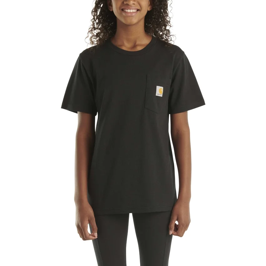 Kurzarm-T-Shirt mit Tasche für Kinder (Kleinkinder/Kinder/Jugendliche)