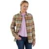 Langarm-Flanell-Hemd für Damen aus der Tencel™-Faser-Serie in lockerer Passform