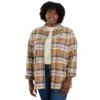 Langarm-Flanell-Hemd für Damen aus der Tencel™-Faser-Serie in lockerer Passform
