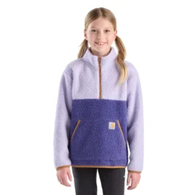 Langarm-Fleece-Armling mit Viertelreissverschluss für Mädchen (Kleinkinder/Kinder/Jugendliche)