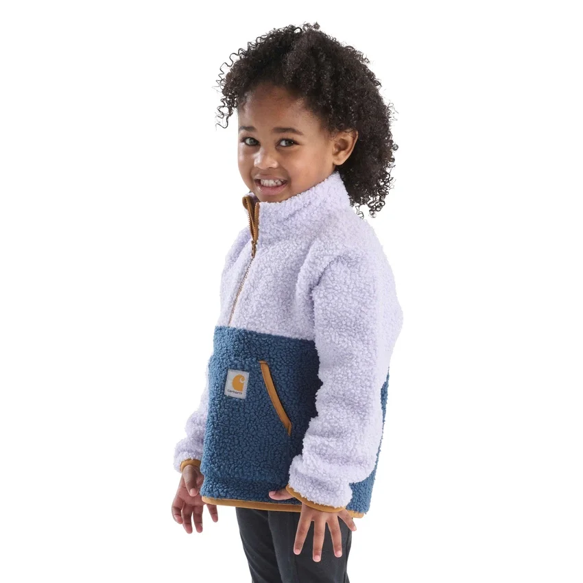 Langarm-Fleece-Armling mit Viertelreissverschluss für Mädchen (Kleinkinder/Kinder/Jugendliche)