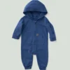 Langarm-Overall für Jungen mit Kapuze, im Re-Engineered-Garment-Dye-Verfahren gefärbt (Baby)