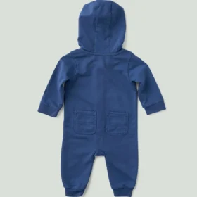 Langarm-Overall für Jungen mit Kapuze, im Re-Engineered-Garment-Dye-Verfahren gefärbt (Baby)