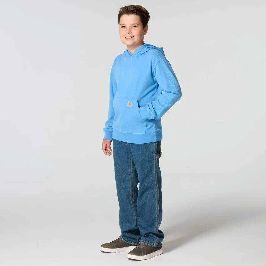 Langarm-Sweatshirt für Jungen, neu entwickelt, stückgefärbt (Kinder/Jugendliche)