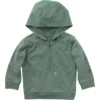 Langarm-Sweatshirt für Kinder mit halbem Reissverschluss, im Garment-Dye-Verfahren gefärbt (Baby/Kleinkind)