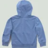 Langarm-Sweatshirt für Kinder mit halbem Reissverschluss, im Garment-Dye-Verfahren gefärbt (Baby/Kleinkind)