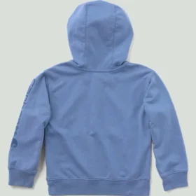 Langarm-Sweatshirt für Kinder mit halbem Reissverschluss, im Garment-Dye-Verfahren gefärbt (Baby/Kleinkind)