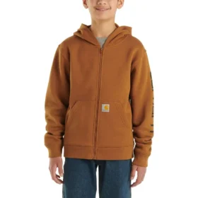 Langarm-Sweatshirt mit durchgehendem Reissverschluss und Logo für Jungen (Kinder/Jugendliche)