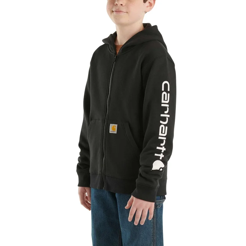 Langarm-Sweatshirt mit durchgehendem Reissverschluss und Logo für Jungen (Kinder/Jugendliche)