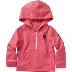Langarm-Sweatshirt mit halbem Reissverschluss für Mädchen (Baby/Kleinkind)