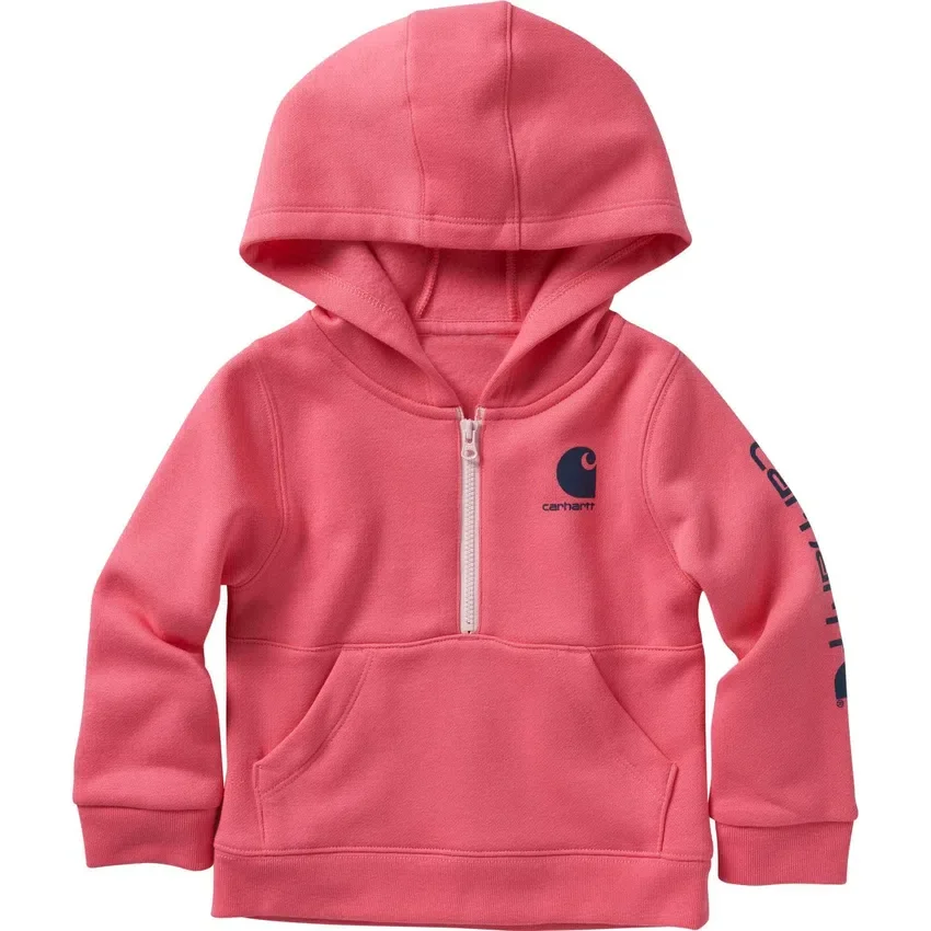 Langarm-Sweatshirt mit halbem Reissverschluss für Mädchen (Baby/Kleinkind)
