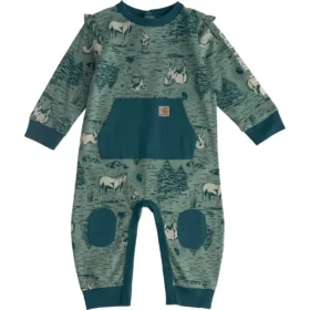 Langärmelige bedruckte Overall-Armlinge für Mädchen (Baby)