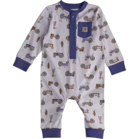 Langärmelige Henley-Overall-Armlinge für Mädchen (Baby)