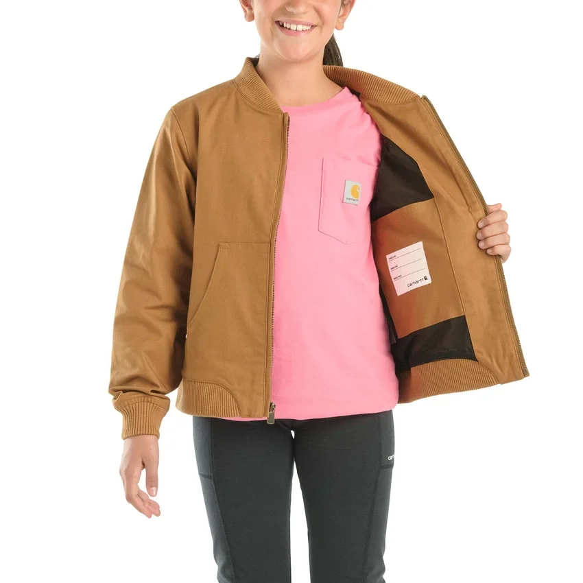 Langärmelige Rugged Flex®-Canvasjacke für Mädchen (Kinder/Jugendliche)