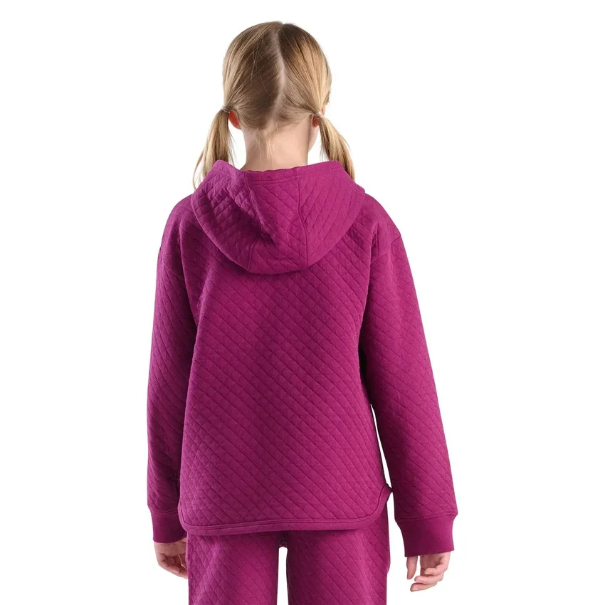 Langärmlige, gesteppte Jersey-Armlinge mit halbem Reissverschluss für Mädchen (Kinder/Jugend)