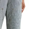 Latzhose aus Denim mit Eisenbahnstreifen