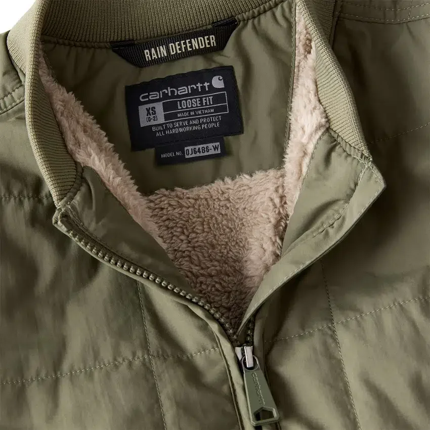 Leichte, mit Sherpa gefütterte, isolierte und wasserabweisende Damenjacke «Rockford» – Rain Defender Jacke