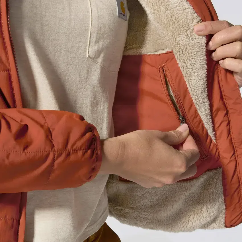 Leichte, mit Sherpa gefütterte, isolierte und wasserabweisende Damenjacke «Rockford» – Rain Defender Jacke
