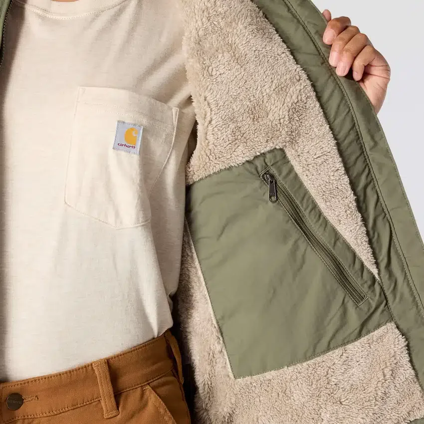 Leichte, mit Sherpa gefütterte, isolierte und wasserabweisende Damenjacke «Rockford» – Rain Defender Jacke