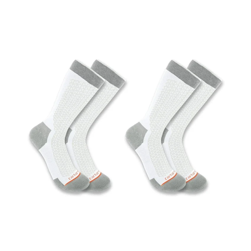 Leichte, strapazierfähige Crew-Socken, 2er-Pack
