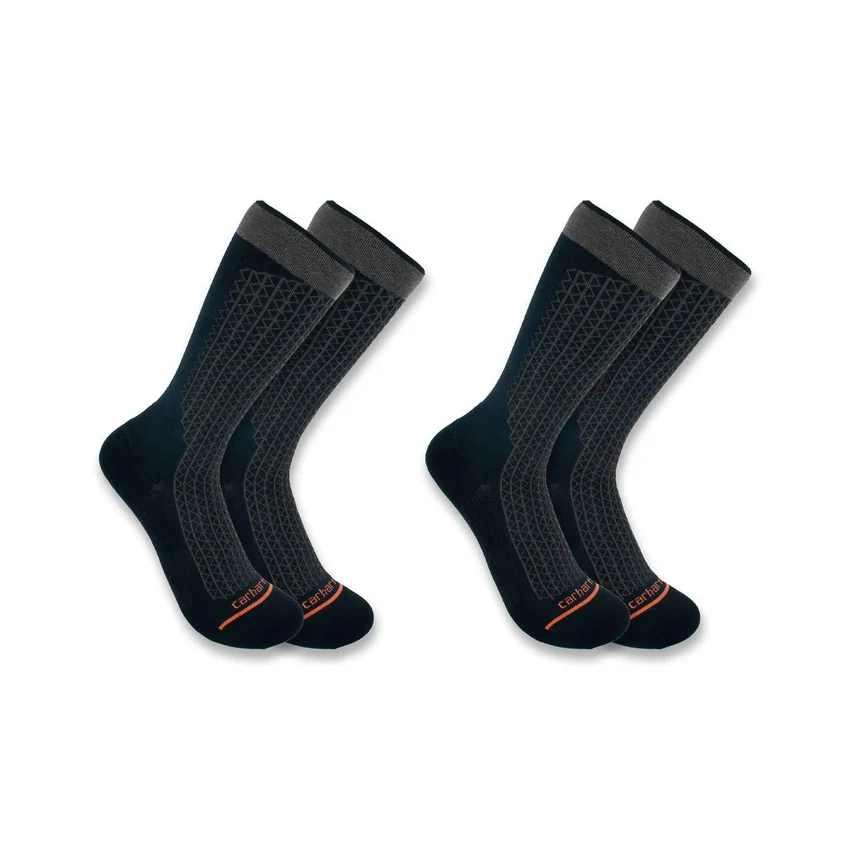Leichte, strapazierfähige Crew-Socken, 2er-Pack
