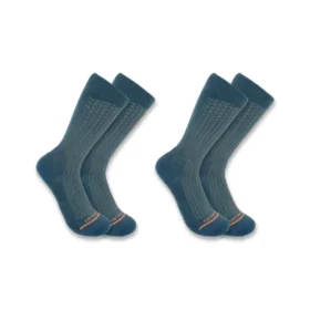 Leichte, strapazierfähige Crew-Socken, 2er-Pack