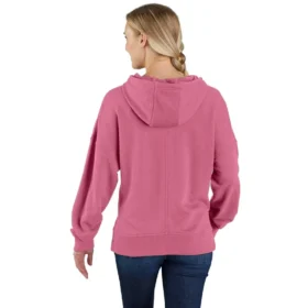 Leichter, locker sitzender Tencel-Hoodie mit Logo-Grafik für Damen