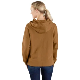 Leichter Tencel-Hoodie für Damen mit lockerem Schnitt und Grafikprint