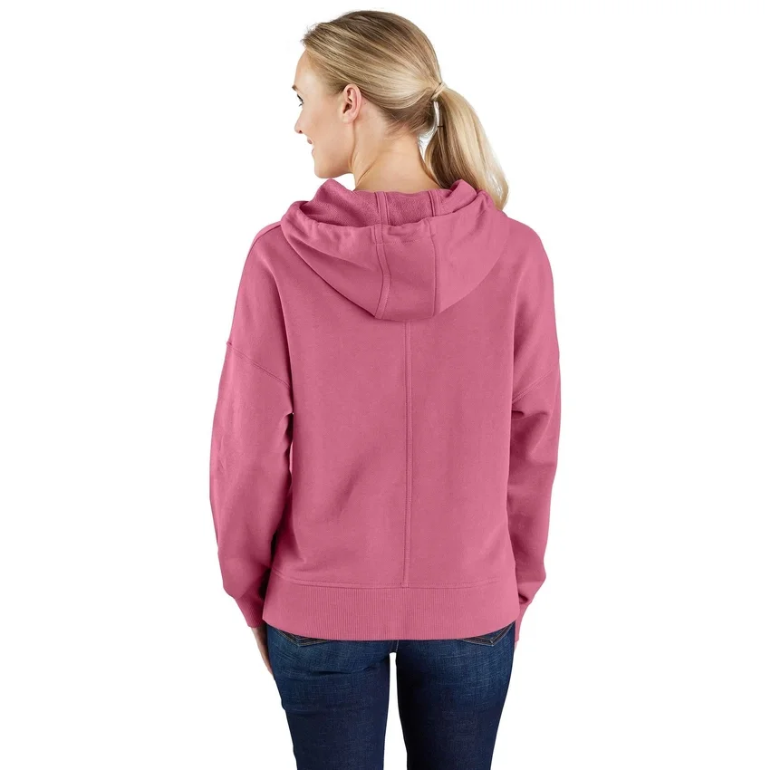 Leichter Tencel-Hoodie für Damen mit lockerem Schnitt und Grafikprint