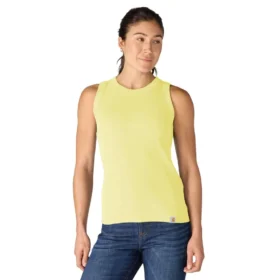 Leichtes, atmungsaktives Tencel-Tanktop für Damen mit Rippmuster