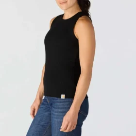 Leichtes, atmungsaktives Tencel-Tanktop für Damen mit Rippmuster