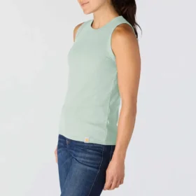 Leichtes, atmungsaktives Tencel-Tanktop für Damen mit Rippmuster
