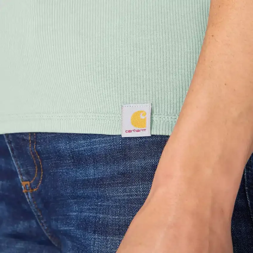 Leichtes, atmungsaktives Tencel-Tanktop für Damen mit Rippmuster