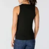 Leichtes, atmungsaktives Tencel-Tanktop für Damen mit Rippmuster