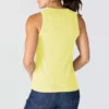 Leichtes, atmungsaktives Tencel-Tanktop für Damen mit Rippmuster