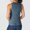 Leichtes, atmungsaktives Tencel-Tanktop für Damen mit Rippmuster
