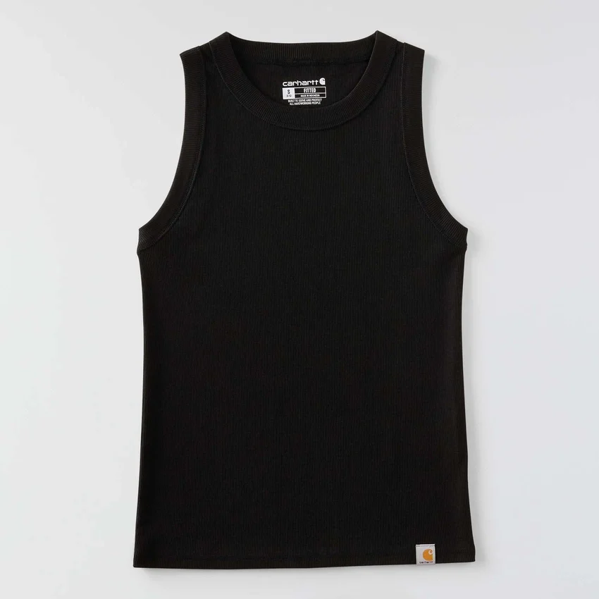 Leichtes, atmungsaktives Tencel-Tanktop für Damen mit Rippmuster